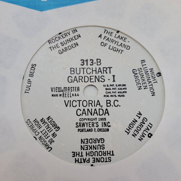 VTG View Master Packet A013 Victoria & Butchart Gardens 3D Pictures Full 3 Reels - Picture 4 of 12